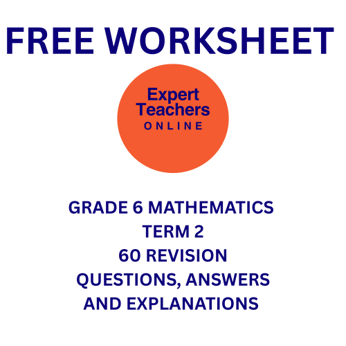 https://expertteachersonline.com, South African CAPS Curriculum, Maths, Mathematics, Grade 4, Grade 5, Grade 6, Homeschooling, Tutor, Exam Prep, Revision, worksheets, studyguide, workbook, Afrikaans, Questions, Answers, Explanations, CAPS aligned